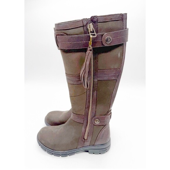 New with Tags Dublin Erne Boots Women's Size 7 Khaki Brown Knee High Riding Boot - Picture 14 of 16